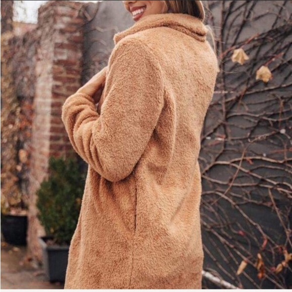 Jackets & Blazers - Cozy Tan Faux Fur Coat